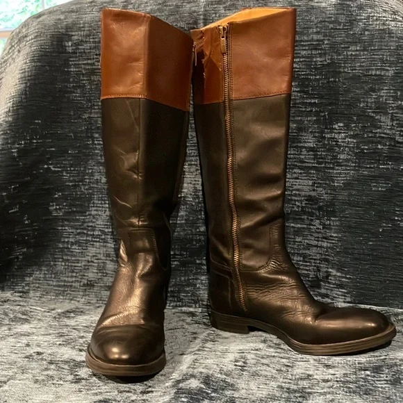 Enzo Angiolini | Shoes | Tall Riding Style Twotone Leather
